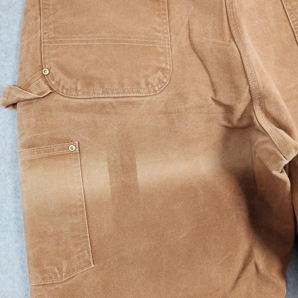 Vintage Carhartt Pants 40x32 Brown Double Knee Canvas Utility B01 BRN Union USA
